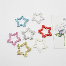 3.5cm kawaii Star Pads Patches Appliques for Craft Clothes Sewing Supplies DIY Hair Clip Accessories 2024 - buy cheap