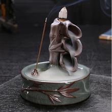Green Color Ceramic Incense Holder Conch Shape Shell Style Backflow Incense Burner Smoke Waterfall Aroma Home Decor Porcelain 2024 - buy cheap