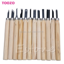 12Pcs Professional Wood Carving Hand Chisel Knife Tool Set Woodworkers Gouges Drop Ship 2024 - buy cheap