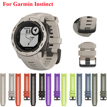 JKER быстросъемный силиконовый ремешок для часов Garmin Instinct, сменный ремешок, легко помещается, ремешок для часов 2024 - купить недорого