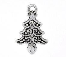 DoreenBeads Retail Silver Color Christmas Tree Charms Pendants 21x14mm,sold per pack of 50 2024 - buy cheap