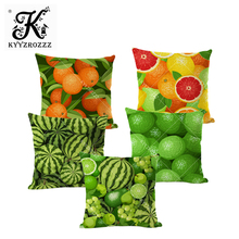 Fruits Cushion Cover Throw Pillow Cotton Linen Car Sofa Bedroom Home Decor Handmade Custom Printed Pillow Case 2024 - buy cheap