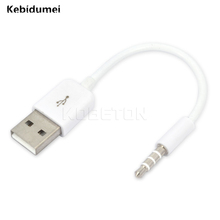Kebidumei Wholesale Sync 3.5mm AUX Audio Plug Jack Male to USB 2.0 Female Converter Cable Charge Cable Adapter Cord for Car MP3 2024 - buy cheap