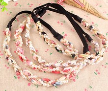 NEW Wholesale and Retail fashion korea leather flower stick hairband elastic hairband headband hair accessories 2024 - buy cheap