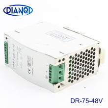 DIANQI Din rail power supply 75w 48V power suply 48v 75w ac dc converter dr-75-48 good quality 2024 - buy cheap
