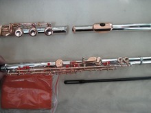 17 open flute golden colour plated key / cupronickel body 2024 - buy cheap