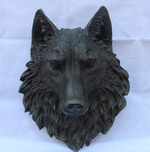 song voge gem S1619 China Art Decor Bronze Pure Copper Figurine Dog Wolf Head Mask Statue Sculpture 2024 - buy cheap