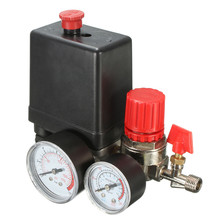 Compressor de ar pequeno controle de pressão, 15a, 7.25 v/ac, regulador de ar ajustável, válvula compressor quatro furos, 1 peça