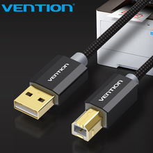 Vention-Cable USB dorado para impresora DAC, Cable USB para impresora de etiquetas tipo B macho A macho, USB2.0, compatible con Canon, Epson, HP, ZJiang 2024 - compra barato
