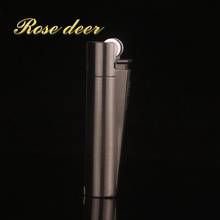 Classic Clipper iWire Drawing Metal Lighter Grinding Wheel Smoking Lighters Men Fire Cigarette Lighter Gift Box-1007 2024 - buy cheap