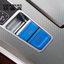 Автомобильный Стайлинг P электронный ручной тормоз Кнопки украшения крышки наклейки отделка для Audi A4 B9 A6 C7 Q3 Q5L авто аксессуары для интерьера 2024 - купить недорого