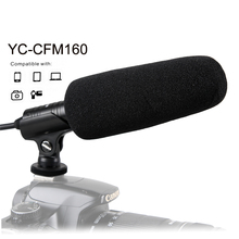 YC-CFM160 3.5mm Professional Video Interview Microphone for XIAOMI Phone Canon Nikon Sony Panasonic Olympus Camera JVC Camcorder 2024 - buy cheap