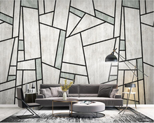 Nordic abstract geometric modern 3d wallpaper mural papel de parede, living room sofa TV wall bedroom wall papers home decor 2024 - buy cheap