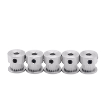 5pcs GT2 alumium timing pulley 36teeth alumium bore 8mm fit for GT2 belt width 6mm for CNC 3D printer parts Free shipping 2024 - buy cheap