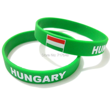 100pcs Hungary wristband silicone bracelets free shipping by FEDEX 2024 - buy cheap