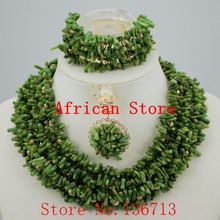Conjunto de joyería de cuentas de Coral africano, color dorado, collar de cuentas nigerianas, traje africano, HD326-5 2024 - compra barato