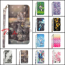 3D Pintado Capa Carteira de Couro Para O Huawei Honor 7A 7C 7X8X10 Jogar Vista 10 COMPANHEIRO 20 X Lite PRO Virar Livro Stent Shell Caso de Telefone 2024 - compre barato