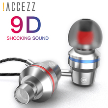 !! Accezz fone de ouvido interno com microfone, fone de ouvido com super graves de 3.5mm, conector de áudio para xiaomi samsung s6 iphone, fone estéreo com fio 2024 - compre barato