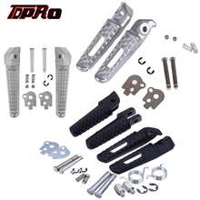 TDPRO-reposapiés trasero y delantero para motocicleta, reposapiés cromado negro, para Honda CBR600RR, CBR1000RR 2024 - compra barato