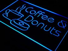 i310 OPEN Coffee & Donuts Cafe Bar LED Neon Light Sign On/Off Switch 20+ Colors 5 Sizes 2024 - buy cheap