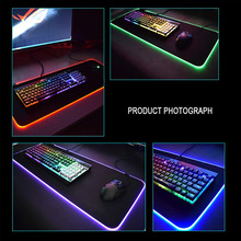 Gaming Mouse Pad RGB Glowing LED Anti-slip Portable for PC Computer Laptop NK-Shopping 2024 - buy cheap