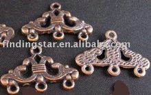 FREE SHIPPING 150pcs Antiqued copper 3-to-1 omate triangle links A116C 2024 - buy cheap