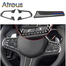 Atreus For BMW G30 5 Series BMW G01 X3 2018 M Performance Carbon Fiber Steering Wheel Interior Stickers Car-Styling Accessories 2024 - buy cheap