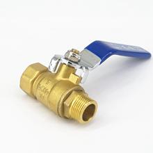 Brass Ball Valve 3/8" BSP Female to 3/8" BSP male Thread with  handle for Air gas water fuel 2024 - buy cheap