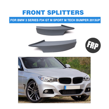Car Front Bumper Lip splitter for BMW 3 series F34 GT M sport M Tech bumper 2013UP FRP Unpainted Grey Primer 2024 - buy cheap