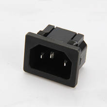 10 pcs/lot Good quality black CE Rohs 250v 10a abs material IEC C13 embedded fixed AC power socket 2024 - buy cheap