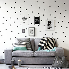 Black Dots Wallpaper For Kids Room Baby Nursery Stickers Home Decor Kids Wall Sticker Baby Room Children Home Decoration 2024 - buy cheap