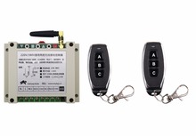 Receptor com controle remoto sem fio ac220v 250v, 380v, 2ch, rf, 2 transmissores, tela de projeção, portão de garagem, 3 botões