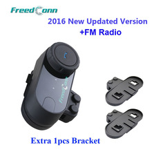 Free Shipping!!Original FreedConn Brand Bluetooth BT Helmet Intercom Headset T-COM VB with FM Radio+Extra 1pcs Bracket 2024 - buy cheap