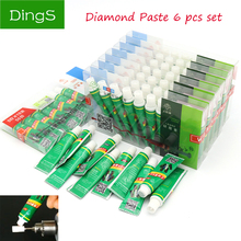 High Quality 6pcs Diamond Abrasive Paste Needle W0.5-W40 Grinding Polishing Tube Lapping Compound Metal Jade Amber Buffing Tools 2024 - buy cheap