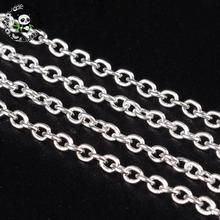 Iron Cross Chains, Silver Color, Come On Reel, Link: about 2mm long, 2mm wide, 0.5mm thick, 100m/roll 2024 - buy cheap