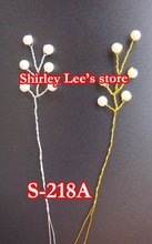 Wholesale----600pcsX 6mm Pearl Bead Sprays Silver And Gold Colored Wired Stems (S-218A) 2024 - купить недорого