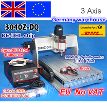 EU ship free VAT 3 Axis 3040Z-DQ Ball screw 300W spindle motor CNC ROUTER ENGRAVER/ENGRAVING DRILLING Milling Machine 220V/110V 2024 - buy cheap
