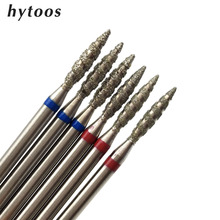 HYTOOS 1Pc Tornado Flame Diamond Nail Drill Bit 3/32" Manicure Cutters Rotary Burr Drill Accessories Spiral Nail Mills Tool 2024 - buy cheap