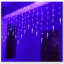 Fita de led com luzes, guirlanda de natal, cabos de gelo, festa, casamento, 1.5x0.5, várias cores 2024 - compre barato