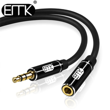 EMK мм 3,5 мм удлинитель мужчин и женщин 3,5 продлить аудио кабель 1 м 2 м 3 м 3,5 0,5 jack Extender кабель шнур для телефона усилители домашние 2024 - купить недорого