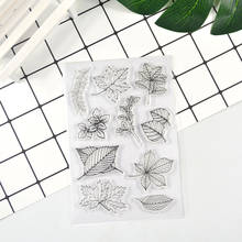 Leaves Transparent Clear Stamp for Scrapbooking Transparent Silicone Rubber DIY Photo Album Decor 2024 - buy cheap