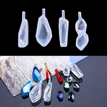 Molde de resina para artesanato, ferramenta de fabricação de joias, molde transparente de resina em silicone com corte de diamante 2024 - compre barato