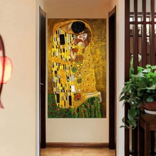 Tree of Life HD Print Gustav Klimt Couple Kiss Satisfy Replica Canvas Painting for Dining Room Kitchen Home Decor 2024 - buy cheap