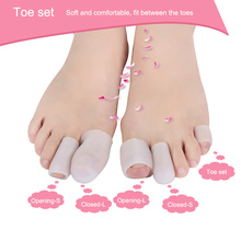 2pcs=1pair Professional Silicone Finger Toe Protector Plantar Fasciitis Feet Care Bunion Corrector Gel Foot Care Pedicure Tools 2024 - buy cheap