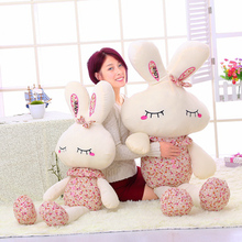 New 26cm/36cm Cute Wear Clothes Floral Rabbit Plush Toys Bunny Stuffed Dolls Kids Toys Baby Appease Girl Birthday Gifts 2024 - buy cheap