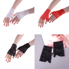 New Sale 4 Colors Charm Sexy Lady Women Lace Driving Sunscreen Glove Mittens Bridal Gloves Wedding Gloves 2024 - buy cheap