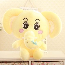 Elefante de peluche amarillo de dibujos animados, juguete creativo, regalo, muñeca de 40cm, 0220 2024 - compra barato