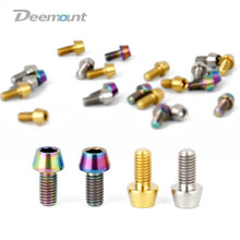 Deemount Ti TC4 Bolts M5*9 Hex Head for Bicycle Shift Cable Fixing MTB Road Bike Parts Derailleur Cable Titanium Screws 2PCS 2024 - buy cheap