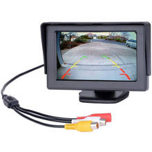 4.3 Inch TFT LCD Display Car Monitor Car Reverse Parking Monitor Screen with 2 Video Input for Rear View Backup Camera DVD VCR 2024 - buy cheap