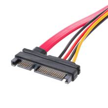 30cm 22Pin(15+7) Male To Female SATA Serial ATA Data Power Cable Extension Cord  T3LB 2024 - buy cheap